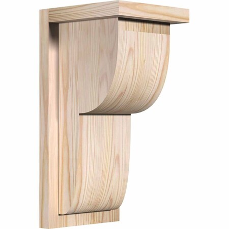 Ekena Millwork Crestline Smooth Corbel w/Backplate, Douglas Fir, 7 1/2"W x 8"D x 16"H COR08X08X16CRE01SDF